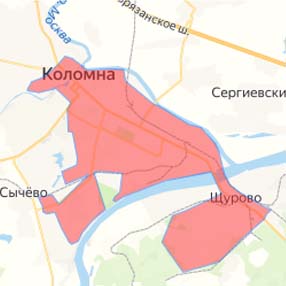 Зона доставки пиццы для Вас