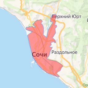 Зона доставки пиццы для Вас